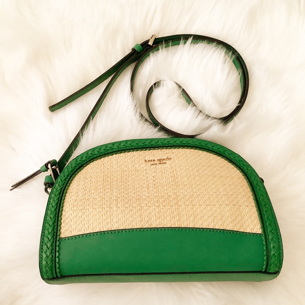 NWT KateSpade Reiley straw dome crossbody